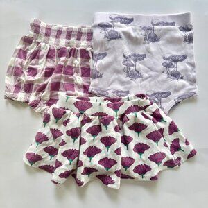 Kate Quinn 3 piece Bundle | Floral Skirt, Gingham, Mushroom Bloomer | 2T